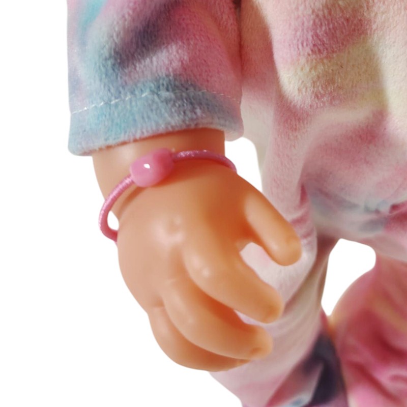 Papusa interactiva, 45 cm, ochi mobili, face pipi, plans cu lacrimi, accesorii incluse, hainute multicolore MultiMark GlobalProd