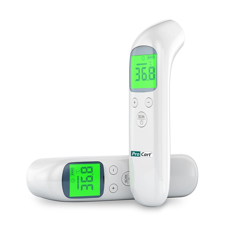 Termometru digital non contact led, corp si suprafete, cu infrarosu, dispozitiv medical, memorie, alarma MultiMark GlobalProd