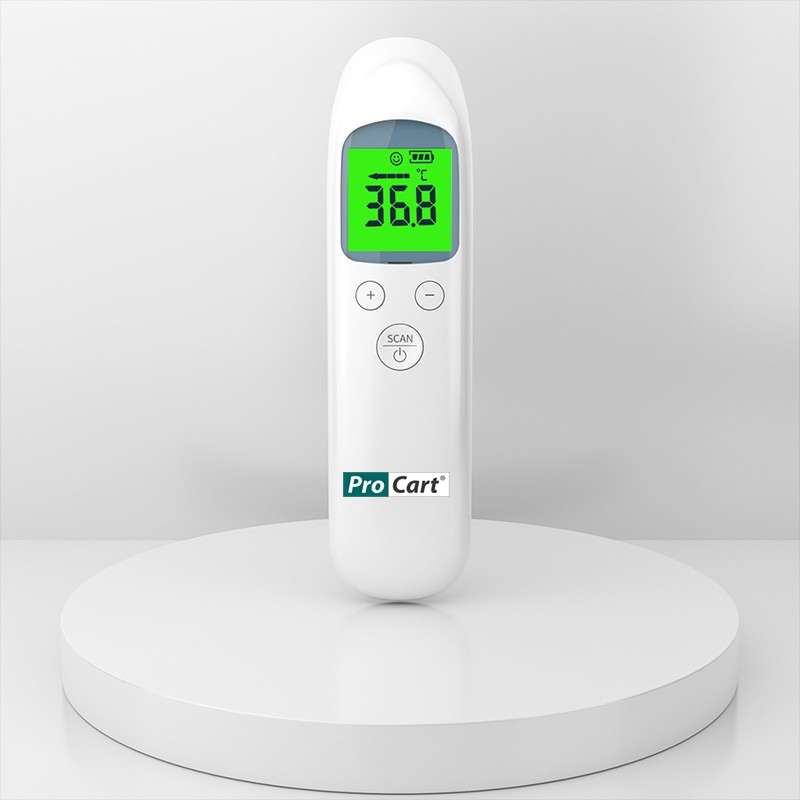 Termometru digital non contact led, corp si suprafete, cu infrarosu, dispozitiv medical, memorie, alarma MultiMark GlobalProd
