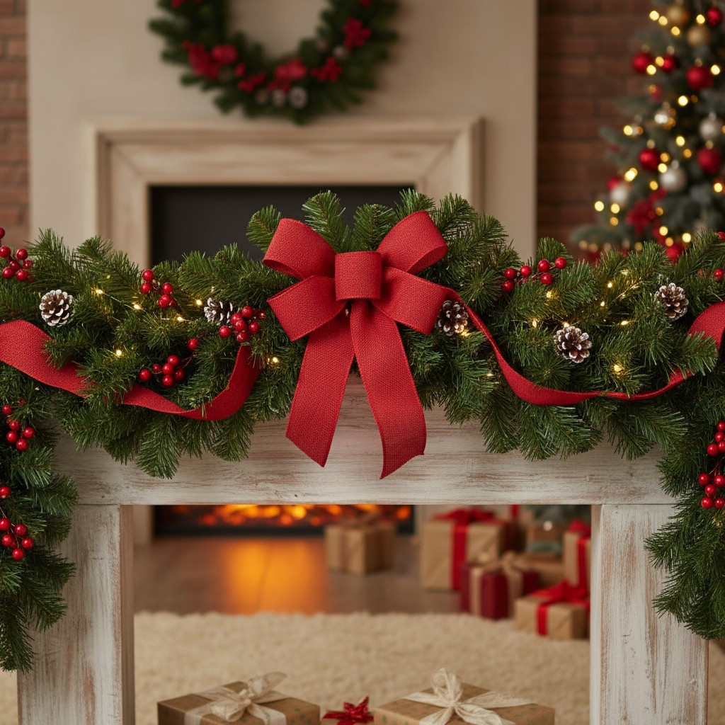 Ghirlanda decorativa royal forest, brad artificial dens, lungime 5.4 m, textura realista MultiMark GlobalProd