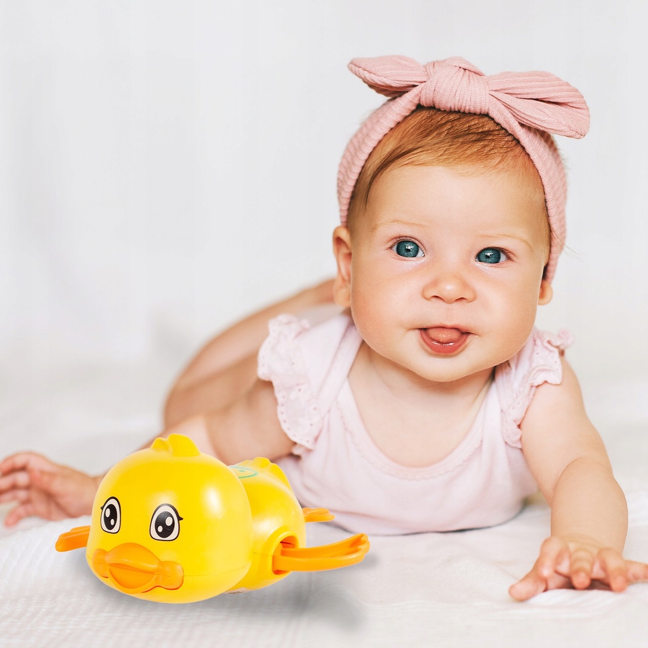 Jucarie de baie ratusca plutitoare, cheita pentru inot, 12.5x10x5.5 cm MultiMark GlobalProd