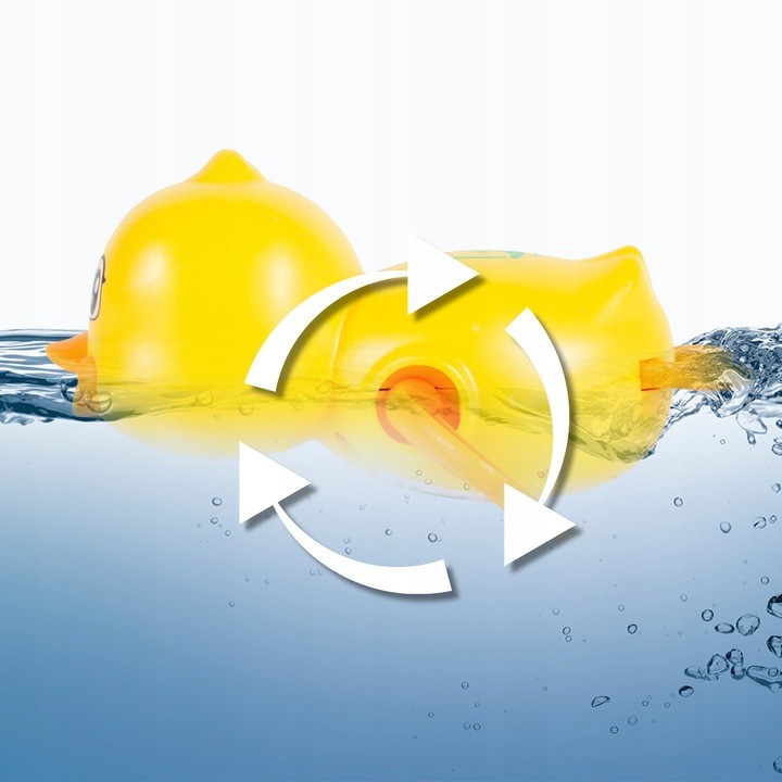 Jucarie de baie ratusca plutitoare, cheita pentru inot, 12.5x10x5.5 cm MultiMark GlobalProd