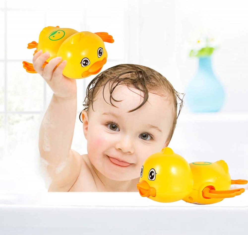 Jucarie de baie ratusca plutitoare, cheita pentru inot, 12.5x10x5.5 cm MultiMark GlobalProd