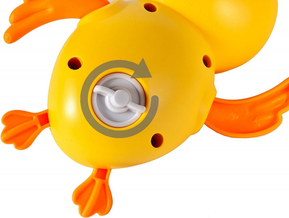 Jucarie de baie ratusca plutitoare, cheita pentru inot, 12.5x10x5.5 cm MultiMark GlobalProd
