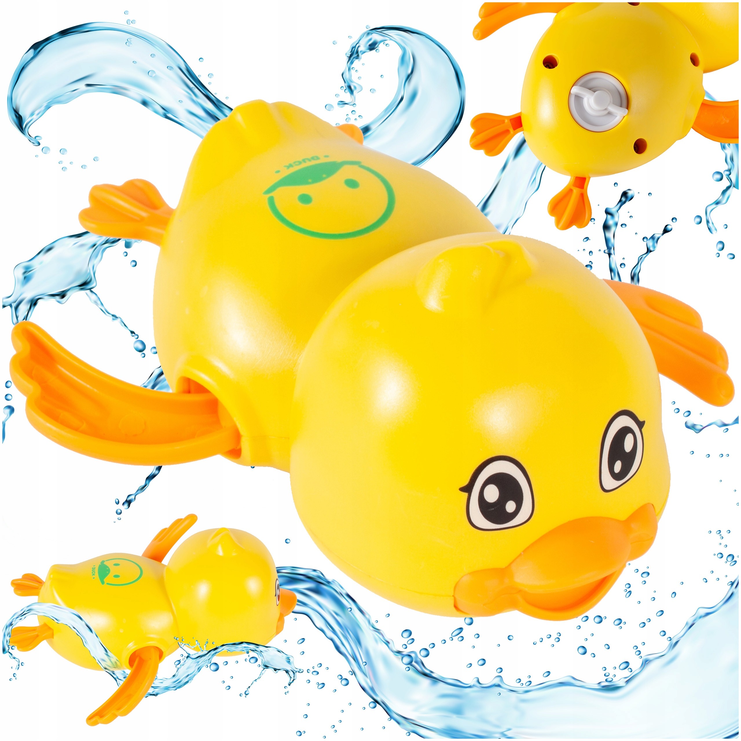 Jucarie de baie ratusca plutitoare, cheita pentru inot, 12.5x10x5.5 cm MultiMark GlobalProd