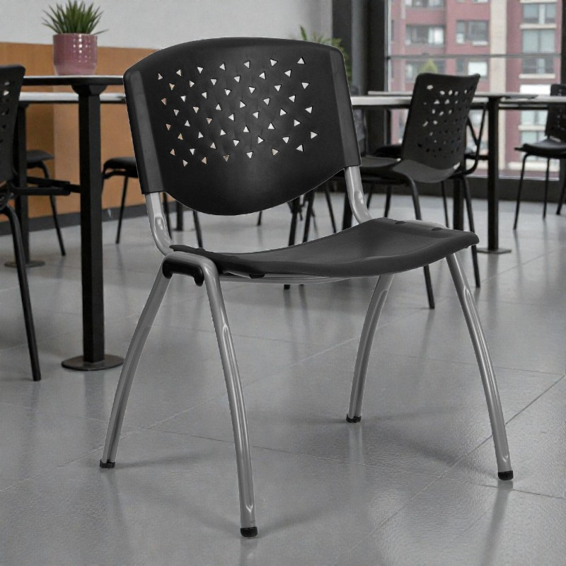 Scaun terasa, bucatarie, spatar si sezut pp, model perforat, inaltime 82 cm MultiMark GlobalProd