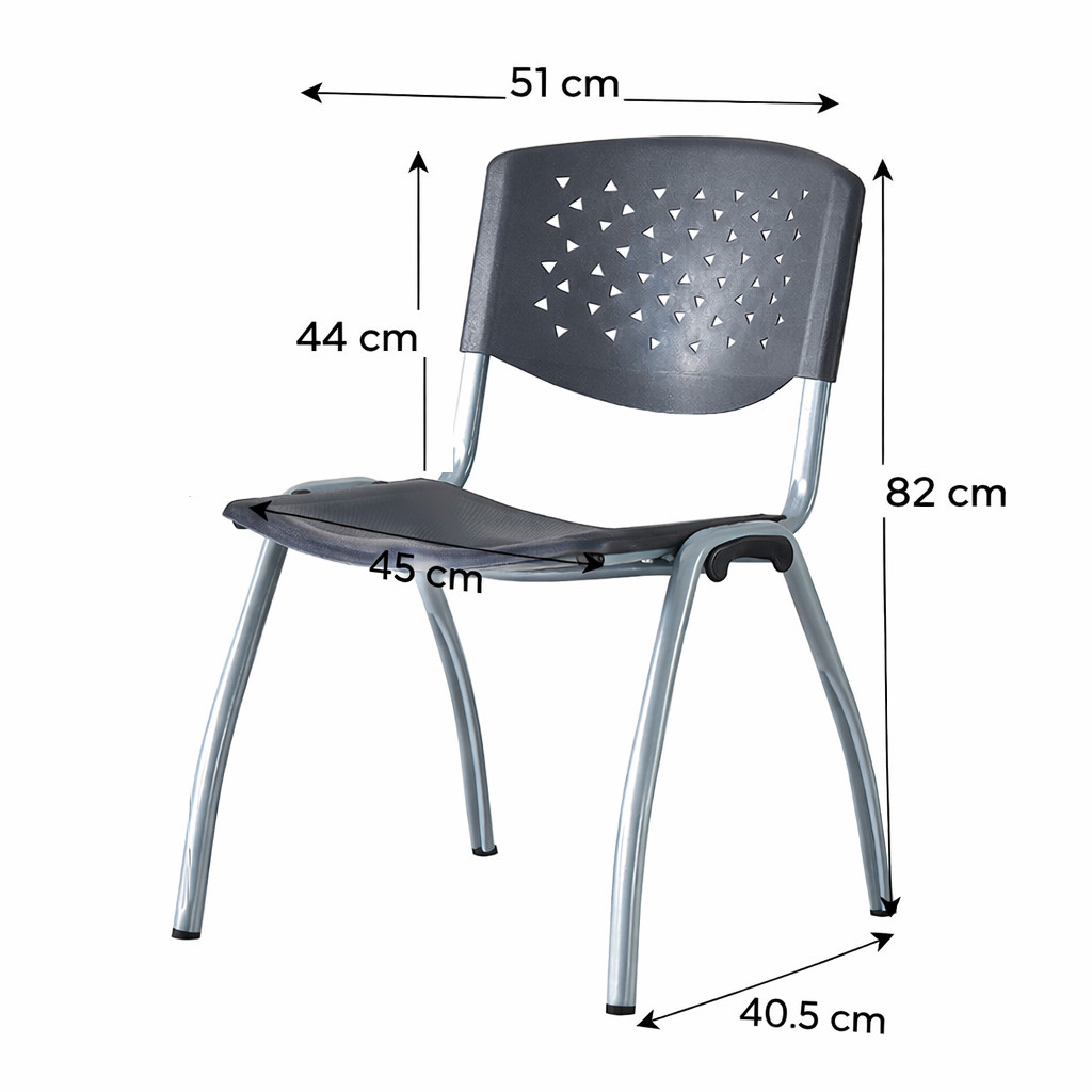 Scaun terasa, bucatarie, spatar si sezut pp, model perforat, inaltime 82 cm MultiMark GlobalProd