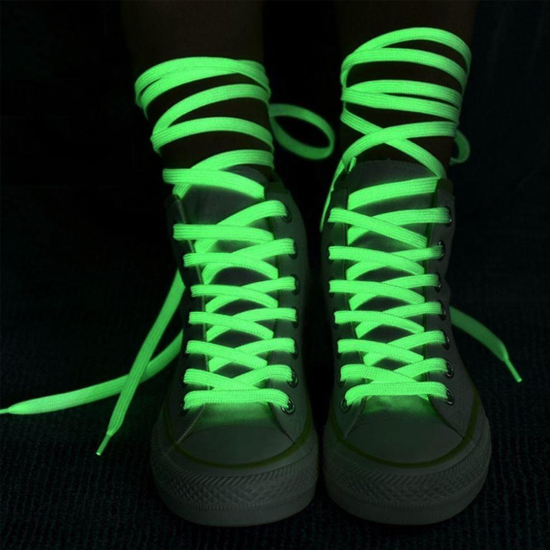 Sireturi fosforescente care lumineaza verde, textil, 1.25 m MultiMark GlobalProd