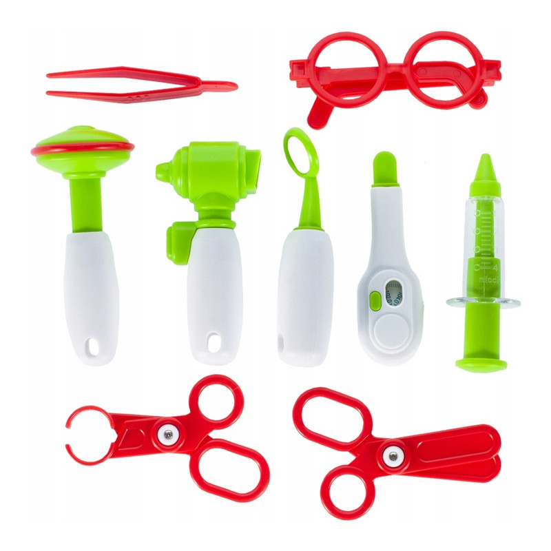 Trusa de doctor pentru copii, valiza cu 12 accesorii, maner si curea transport, 25x9x17 cm MultiMark GlobalProd