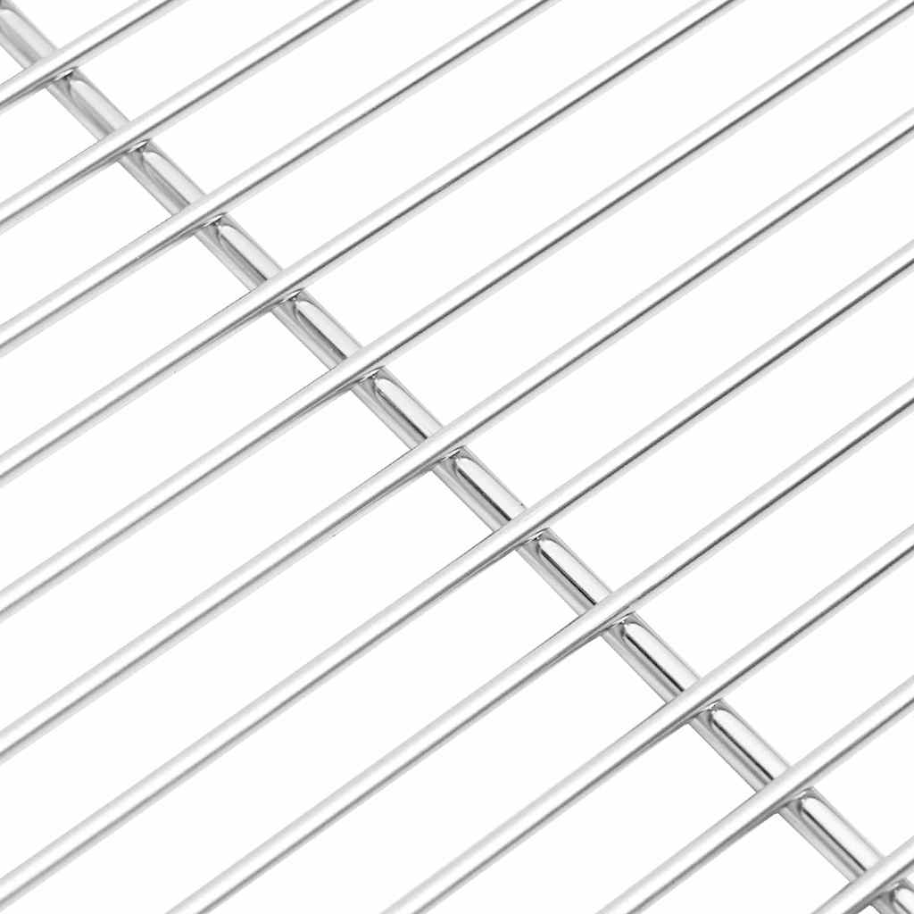 Grătar Argintiu 45 x 40 cm Oţel inoxidabil GartenMobel Dekor