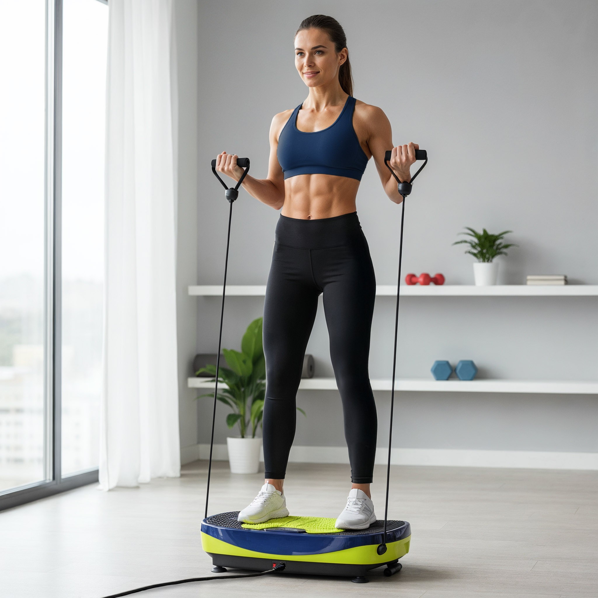 Platforma vibromasaj HMS SVP11 DUAL MOTOR cu saltea 3D FitLine Training