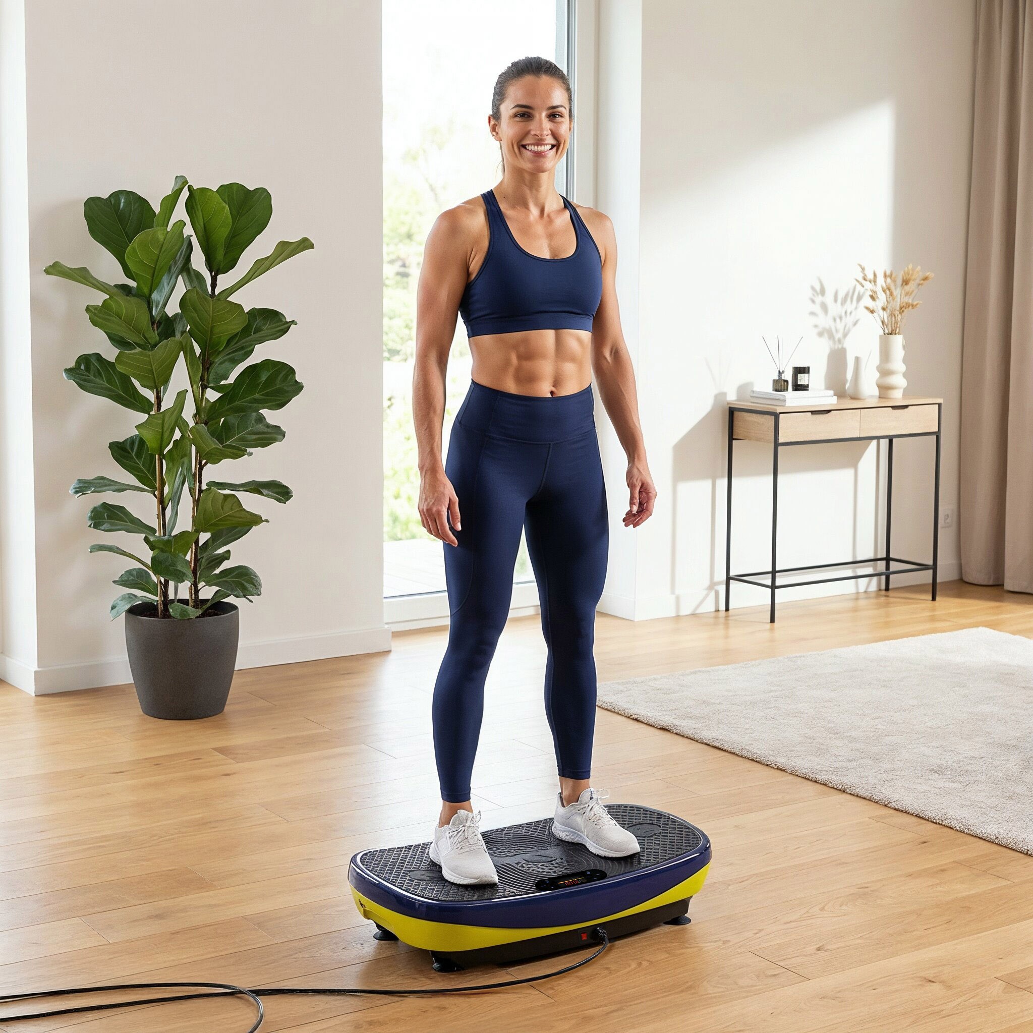 Platforma vibromasaj HMS SVP11 DUAL MOTOR cu saltea 3D FitLine Training