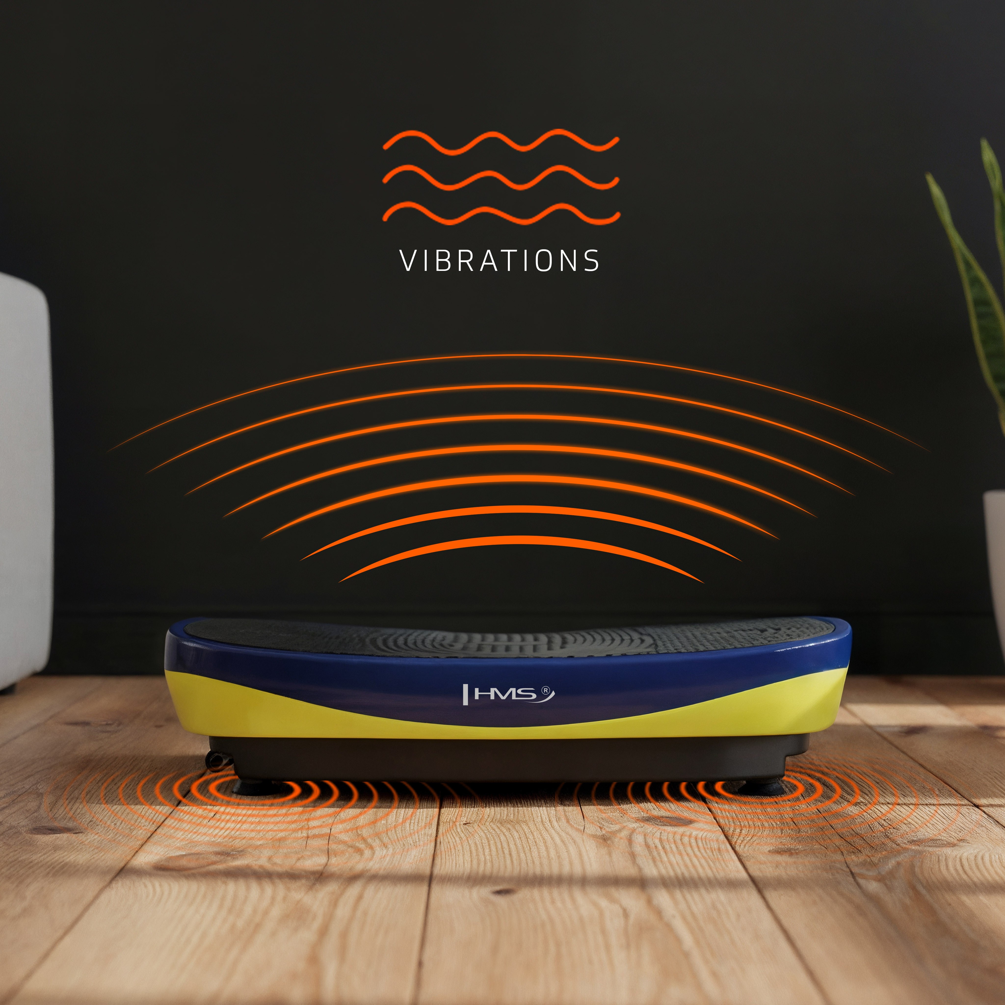 Platforma vibromasaj HMS SVP11 DUAL MOTOR cu saltea 3D FitLine Training