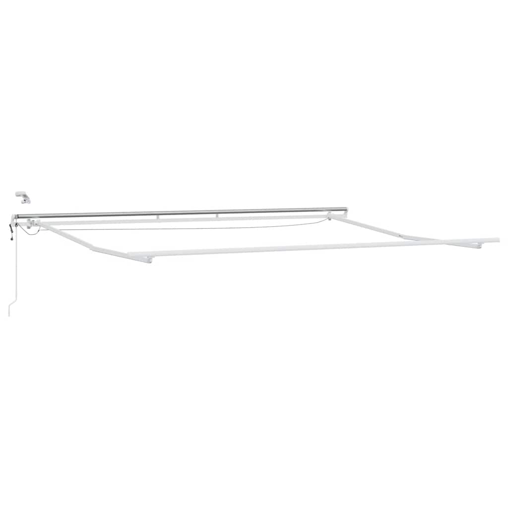Copertină retractabilă automat cu LED, antracit/alb, 450x300 cm GartenMobel Dekor