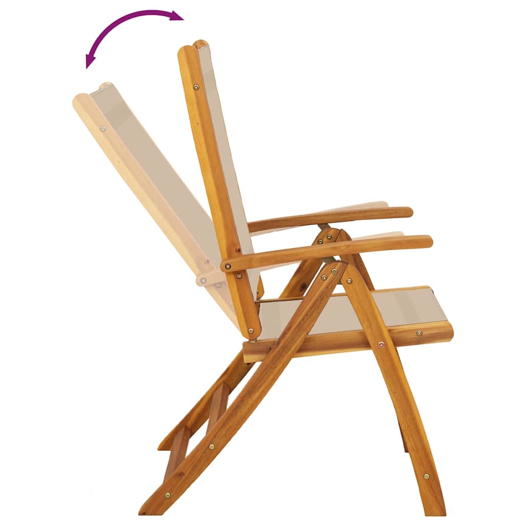 Set mobilier de grădină, 5 piese, lemn masiv acacia/textilenă GartenMobel Dekor