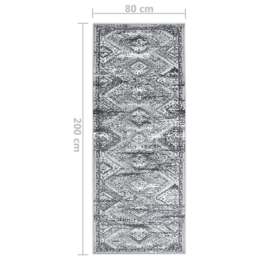 Covor traversă, gri oriental, 80x200 cm, BCF GartenMobel Dekor