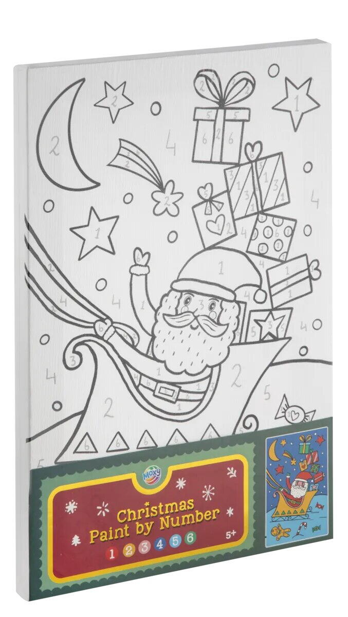 Set pictura pe numere - Mos Craciun si cadourile PlayLearn Toys