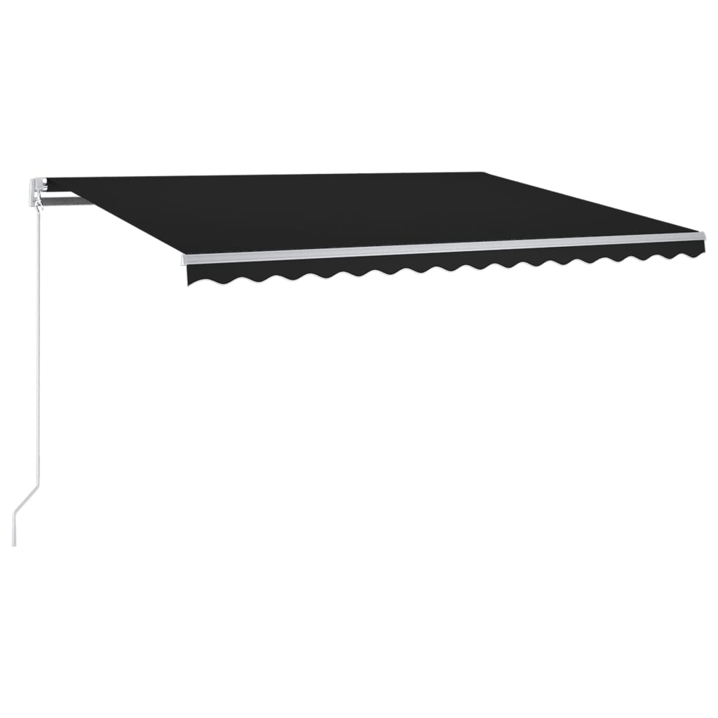 Copertină retractabilă senzor vânt & LED, antracit, 300x250 cm GartenMobel Dekor