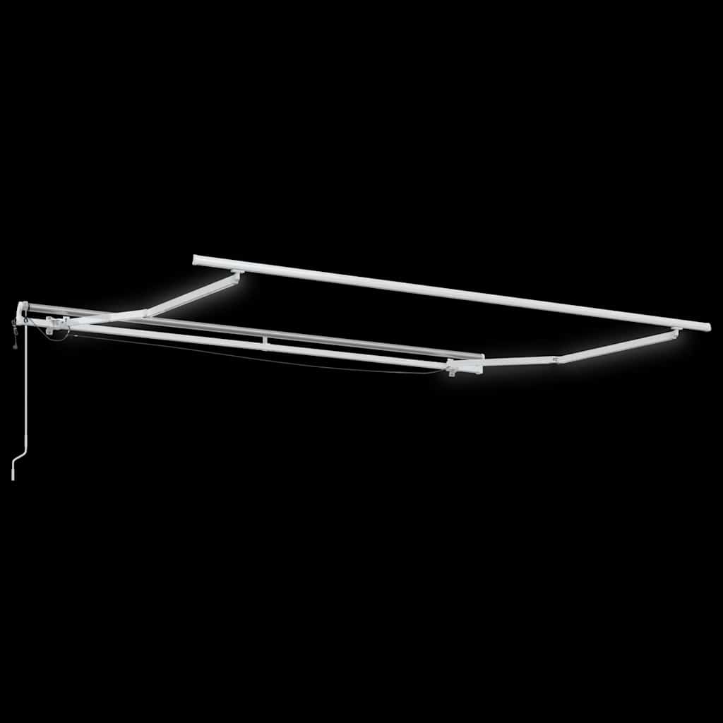 Copertină retractabilă automat cu LED, antracit/alb, 300x250 cm GartenMobel Dekor