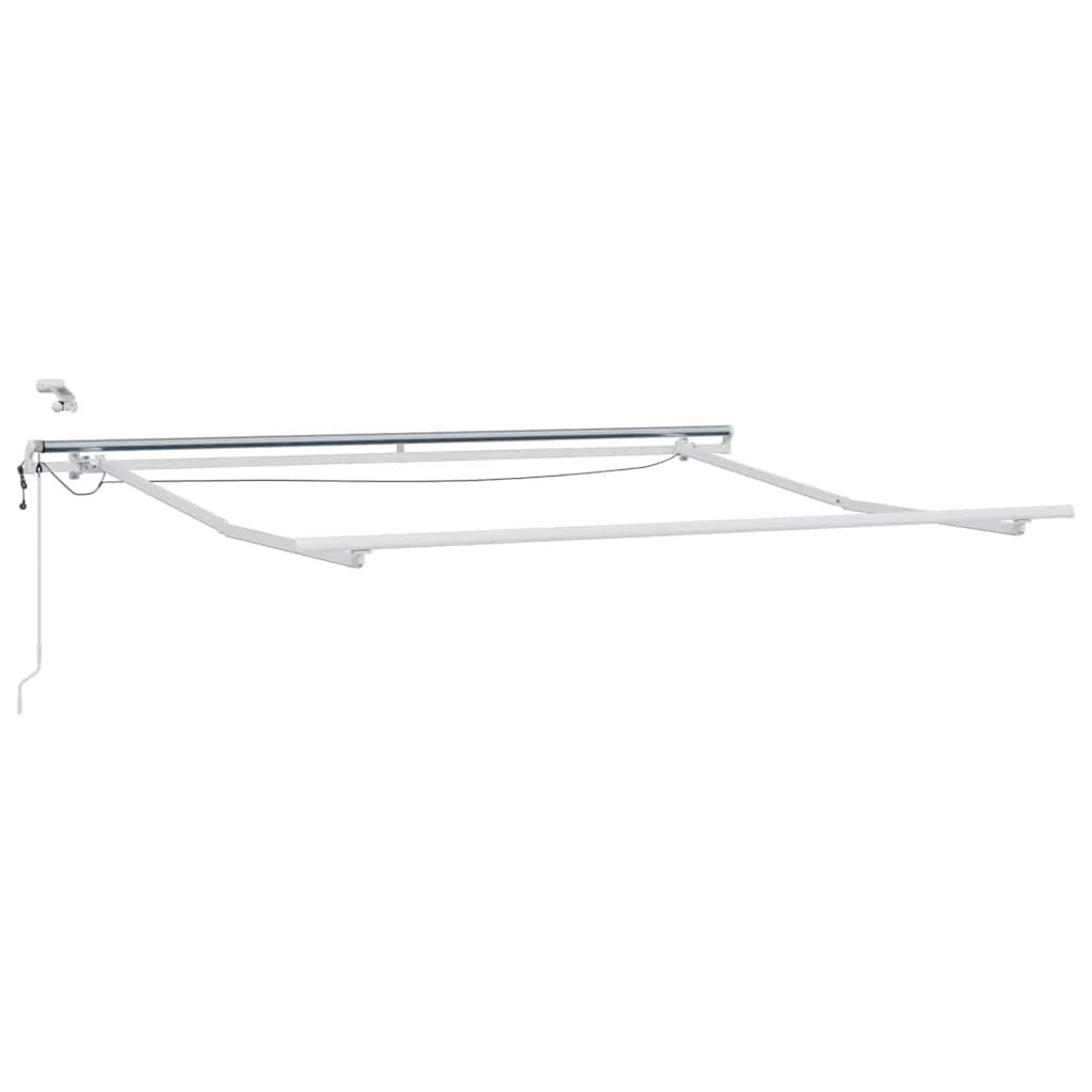 Copertină retractabilă automat cu LED, antracit/alb, 300x250 cm GartenMobel Dekor