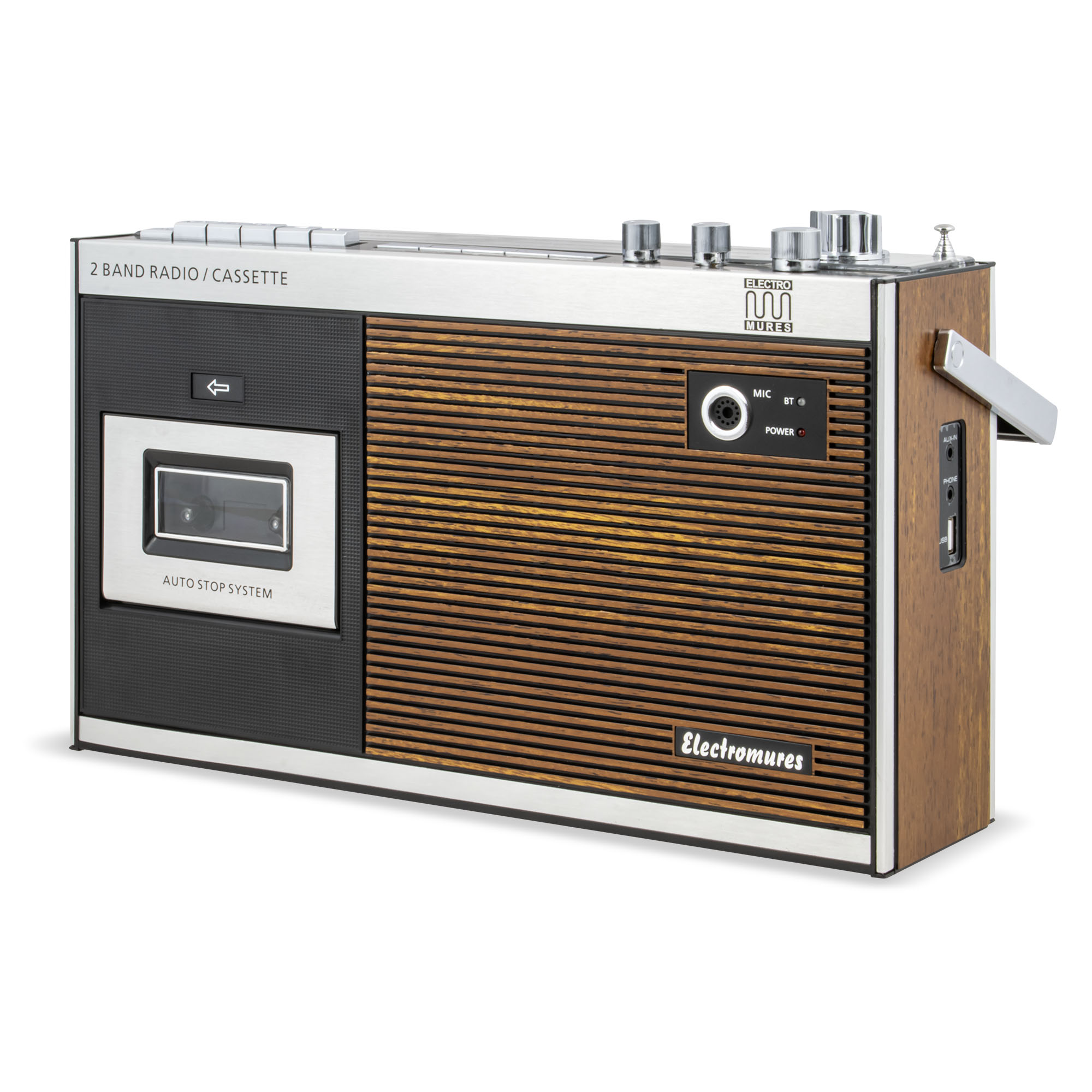 Difuzor Bluetooth cu Casetofon si Radio FM/AM Electromures EM 1014 ProDesign DailyAppliances