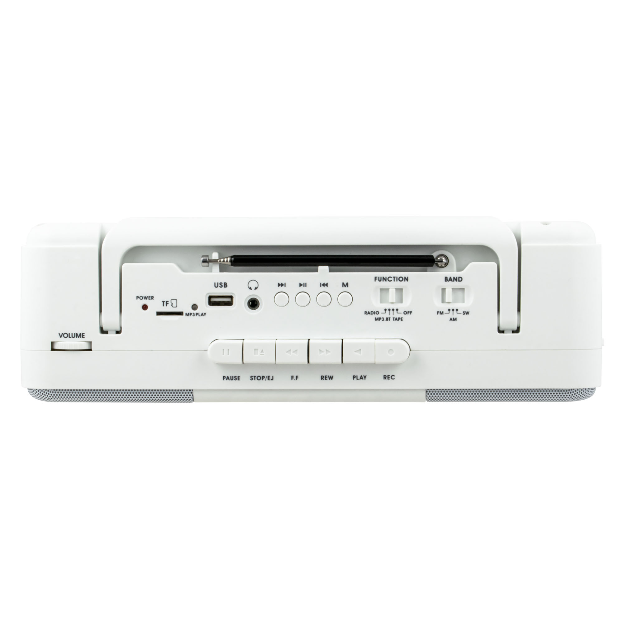 Difuzor Bluetooth cu Casetofon si Radio FM/AM/SW Electromures EM 1010 ALB ProDesign DailyAppliances