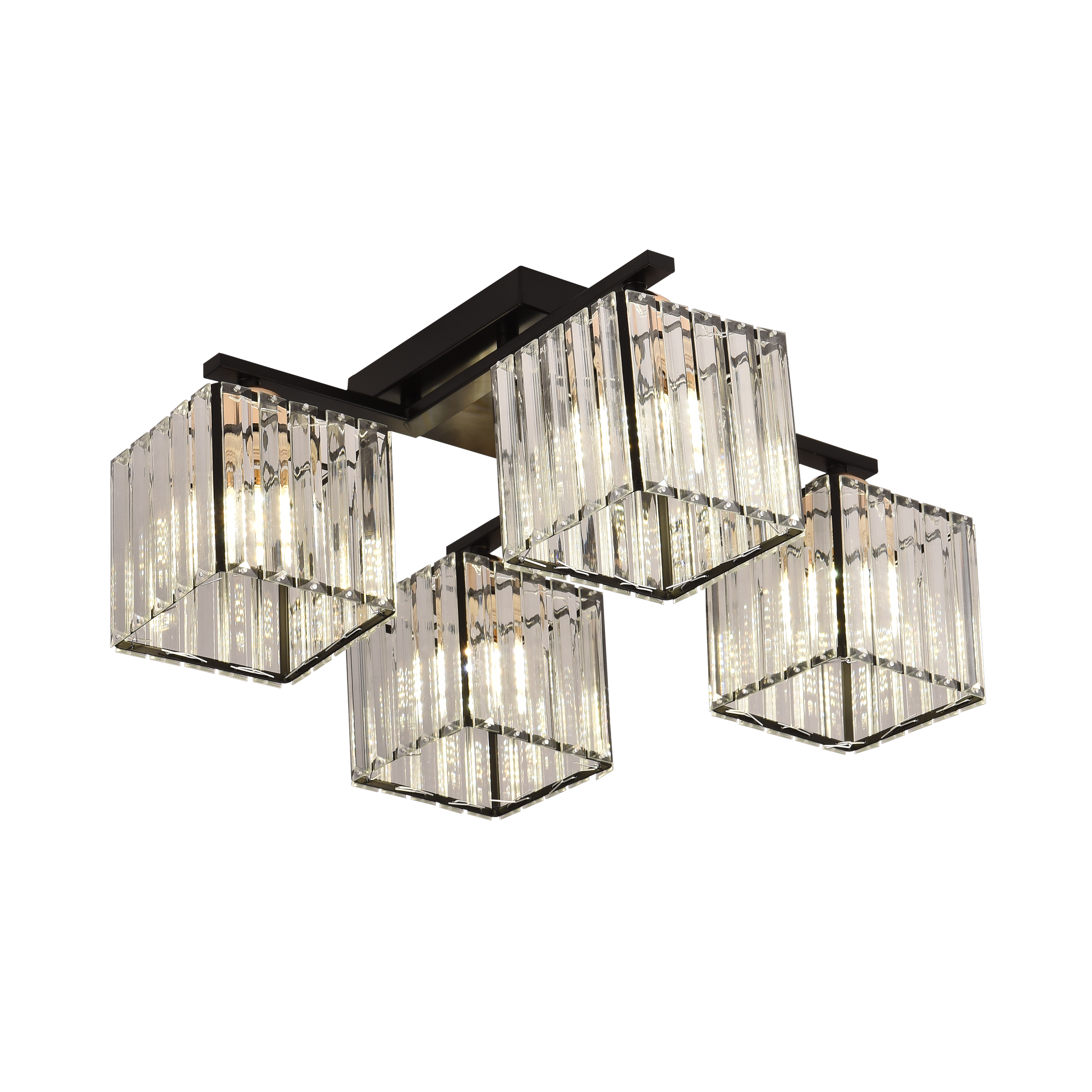 Lustra Georgiana, LC111/4BK, 4x E27, Negru, Metal ModernLight Concept