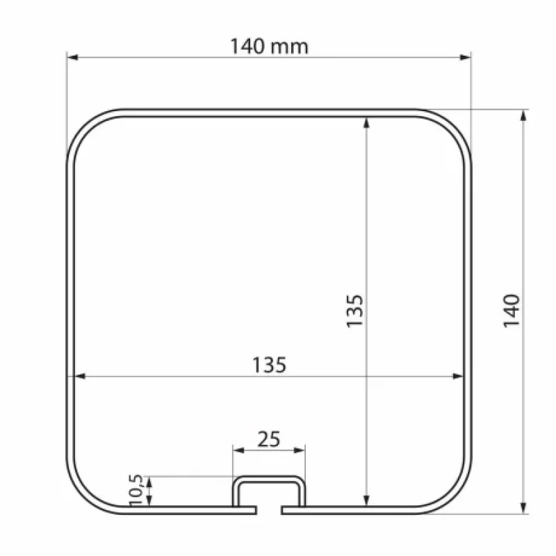Van-Tube 2000 suport tubular din aluminiu pentru transport profile lungi pe autoutilitare – 222 cm Garage AutoRide