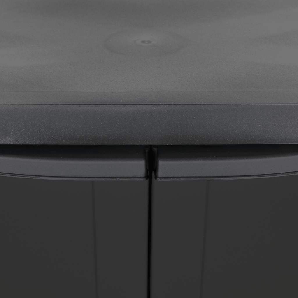 Dulap depozitare de exterior, negru, 65x37x85 cm, PP GartenMobel Dekor