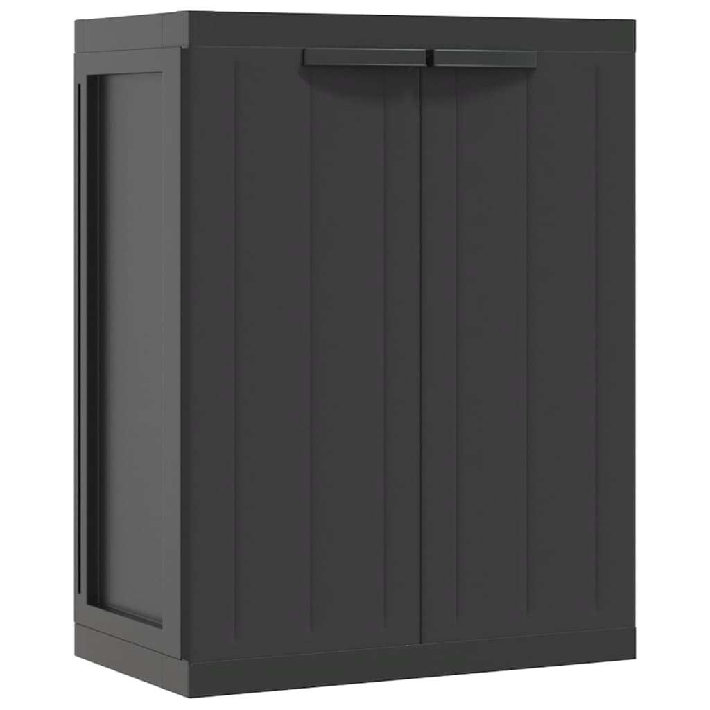 Dulap depozitare de exterior, negru, 65x37x85 cm, PP GartenMobel Dekor