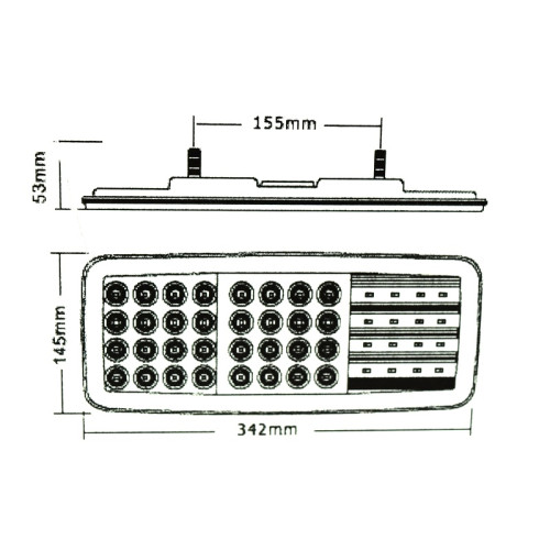 Lampa stop SMD 2027R (dreapta) Voltaj: 24V Nr. led-uri: 44 SMD Rezistenta la apa: IP66 Automotive TrustedCars