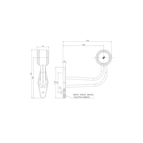 Lampa gabarit Led premium Cod: FT-009D Automotive TrustedCars