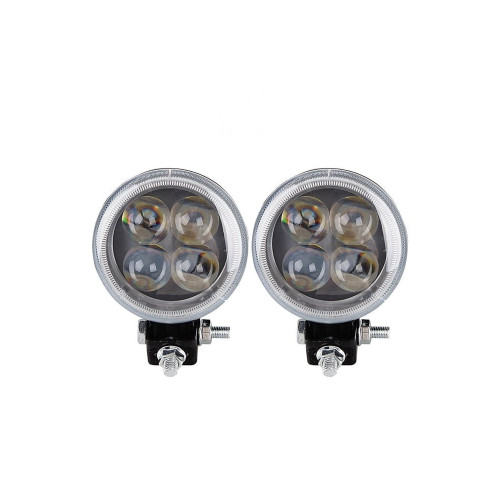Proiector LED 12W Spot 4D cu angel eyes 12/24V Cod: ART32012 Automotive TrustedCars