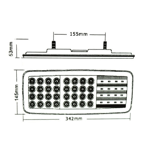 Lampa stop SMD 2027R (dreapta) Voltaj: 12V Nr. led-uri: 44 SMD Rezistenta la apa: IP66 Automotive TrustedCars