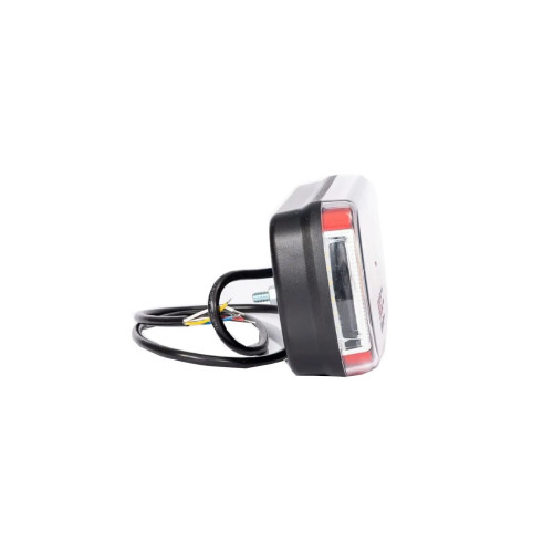 Lampa spate 220x100, 6 functii, cu mers inapoi si numar, LED, Fristom Cod: FT-130 COF Automotive TrustedCars