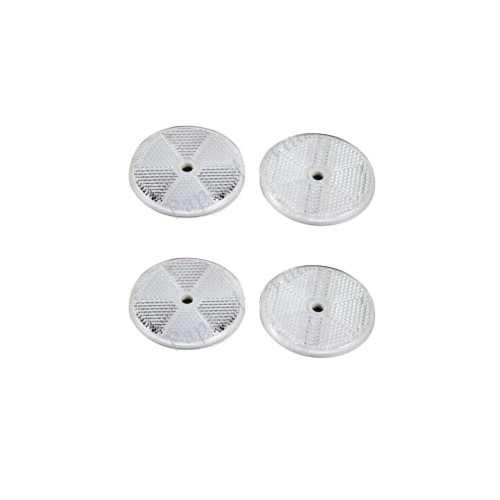 Set reflectoare rotunde albe 61x6 mm Cod: 9032 Automotive TrustedCars