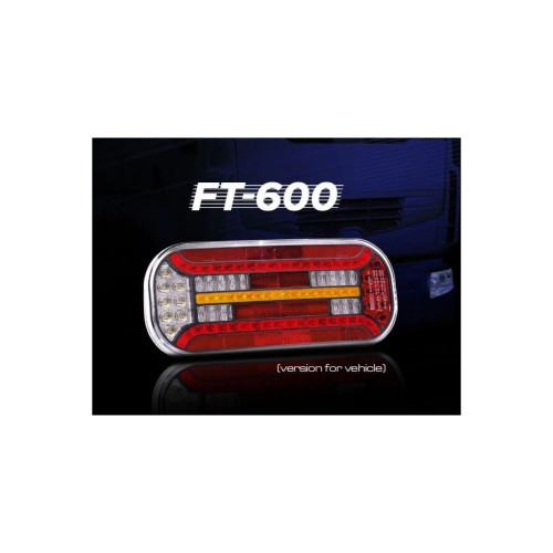 Lampa spate 302x130, LED, 6 functii, dreapta Fristom Cod: FT-600 P Automotive TrustedCars