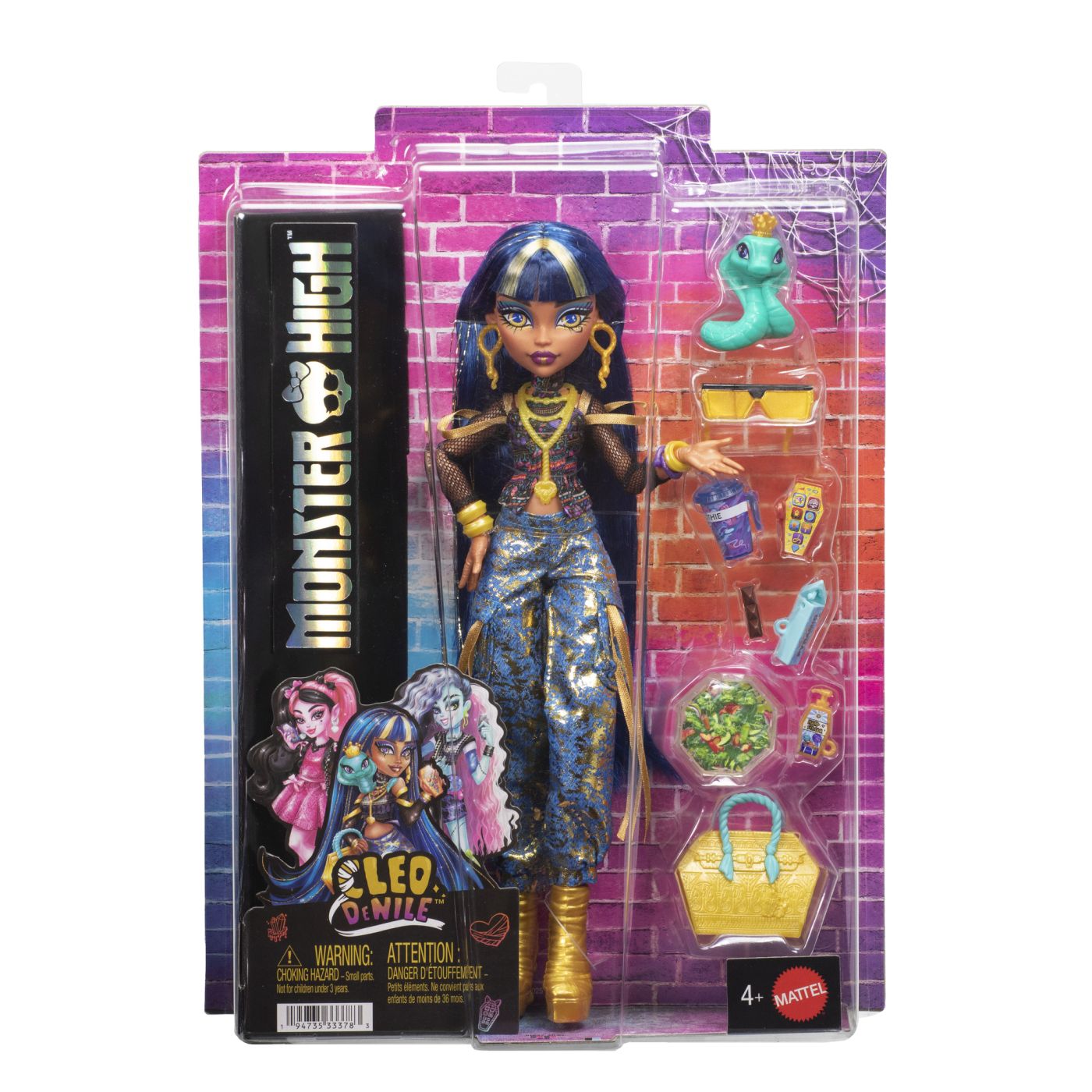 MONSTER HIGH PAPUSA CLEO DENILE CU ACCESORII SuperHeroes ToysZone