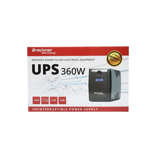 UPS 600VA/360W cu baterie 7Ah si 2 prize shuko, LCD, USB, AVR Cod: BK69763 Automotive TrustedCars