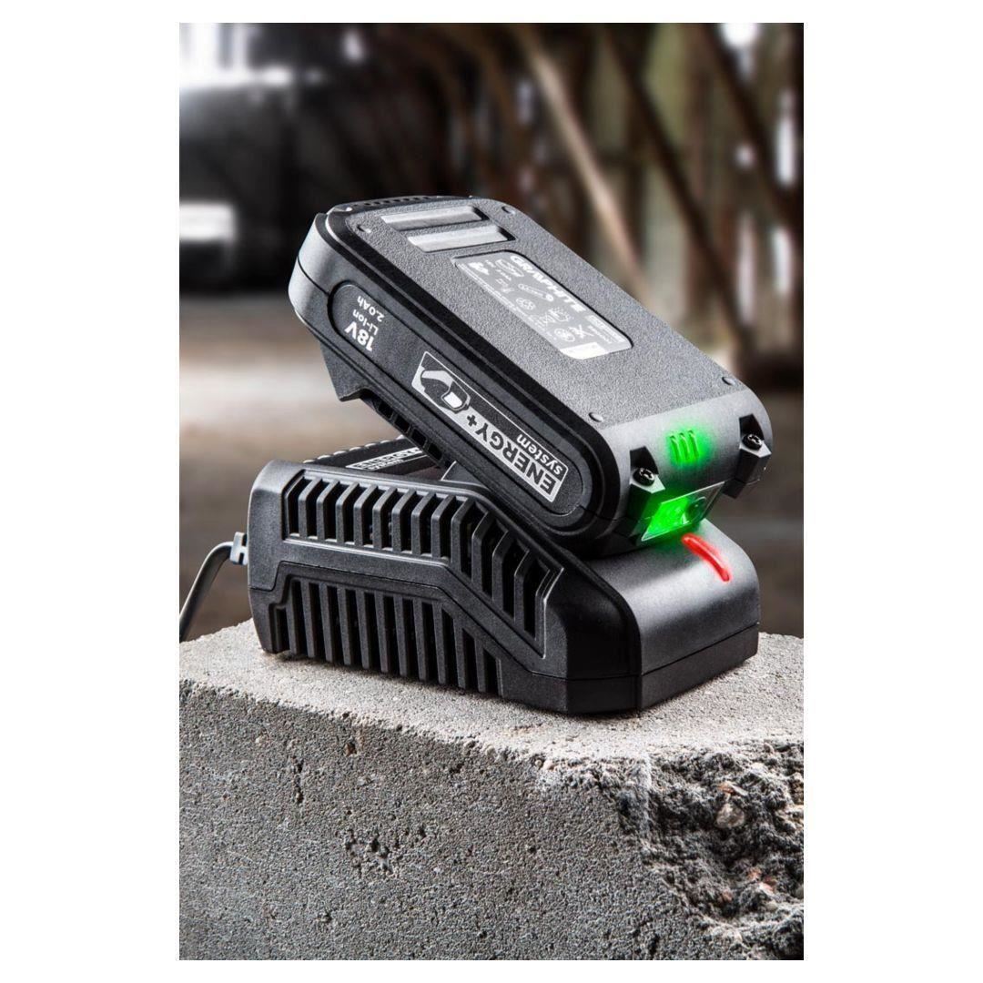 Incarcator acumulator, 18 V Li-ion, blister, GRAPHITE ENERGY GartenVIP DiyLine