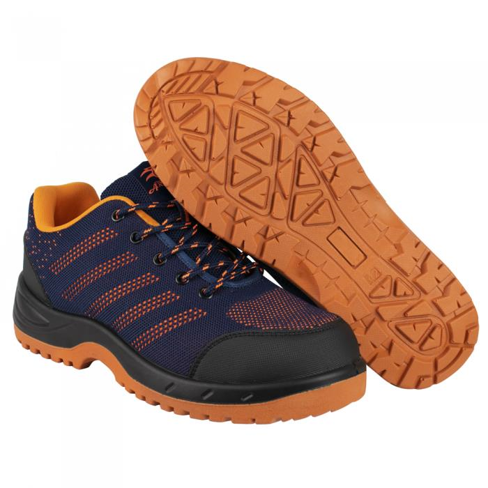 Pantofi de lucru, SB, SRC, Fly-knit, bombeu metalic, bleumarin, marimea 40, ART.MAS GartenVIP DiyLine