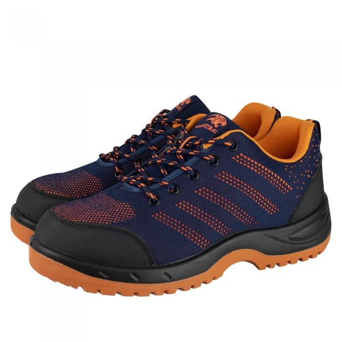 Pantofi de lucru, SB, SRC, Fly-knit, bombeu metalic, bleumarin, marimea 40, ART.MAS GartenVIP DiyLine