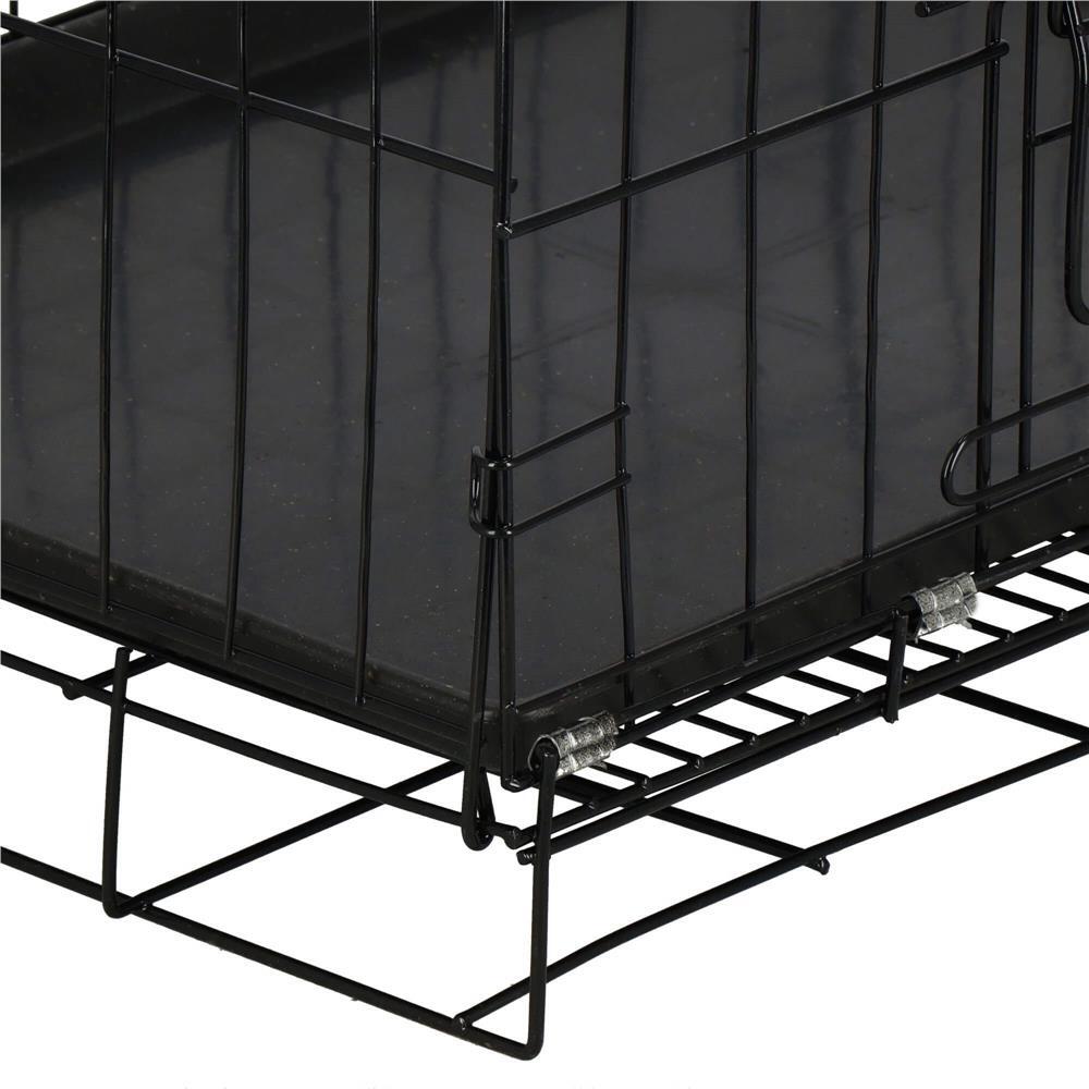 Cusca pentru animale de companie, Springos, metal, plastic, pliabila, negru si argintiu, 60x42x50 cm GartenVIP DiyLine