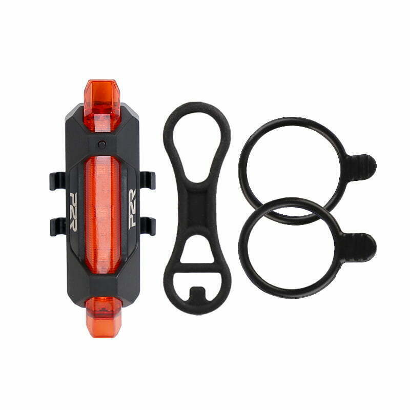 Set Lumini Bicicleta P2R NITION 10C USB, Acumulator Li-Pol, Negru Ultimate FactoryBikes