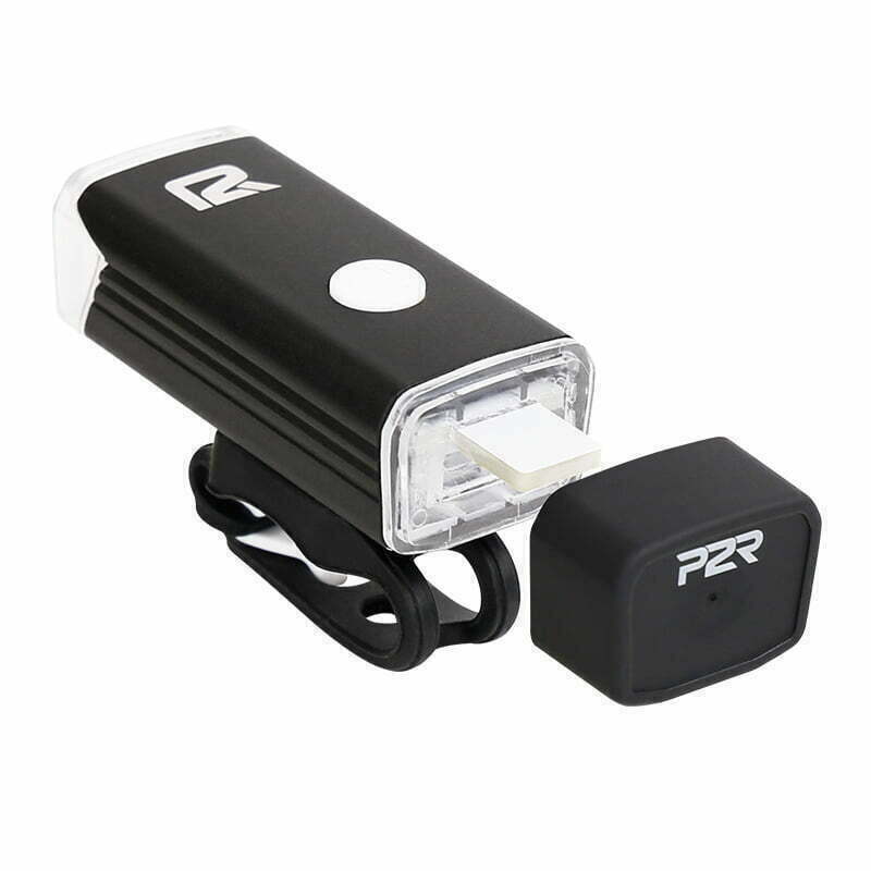 Set Lumini Bicicleta P2R NITION 10C USB, Acumulator Li-Pol, Negru Ultimate FactoryBikes