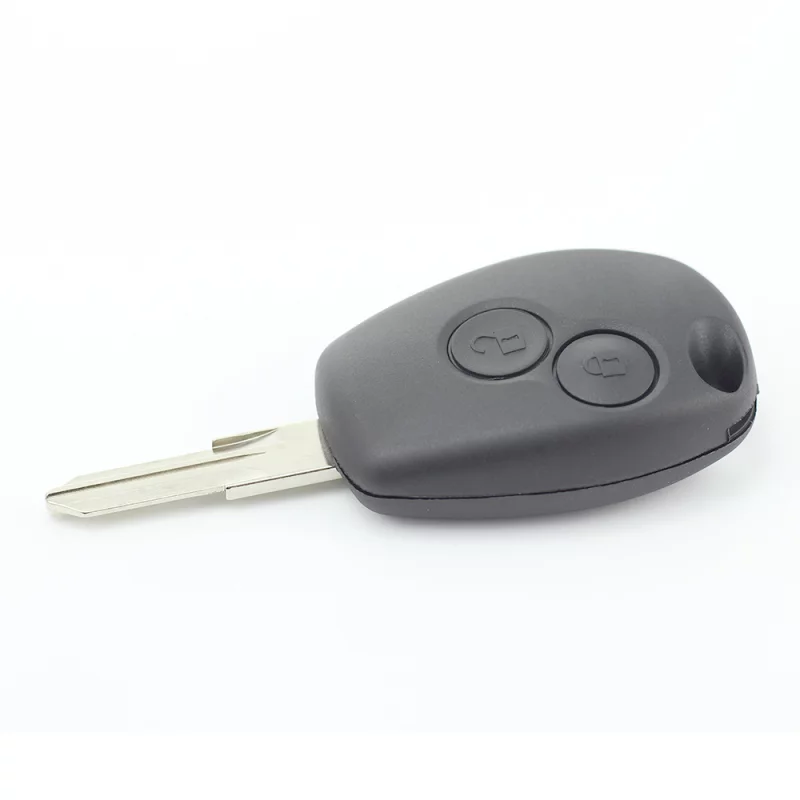 Dacia / Renault - Carcasa cheie cu 2 butoane și suport inox pentru baterie Garage AutoRide