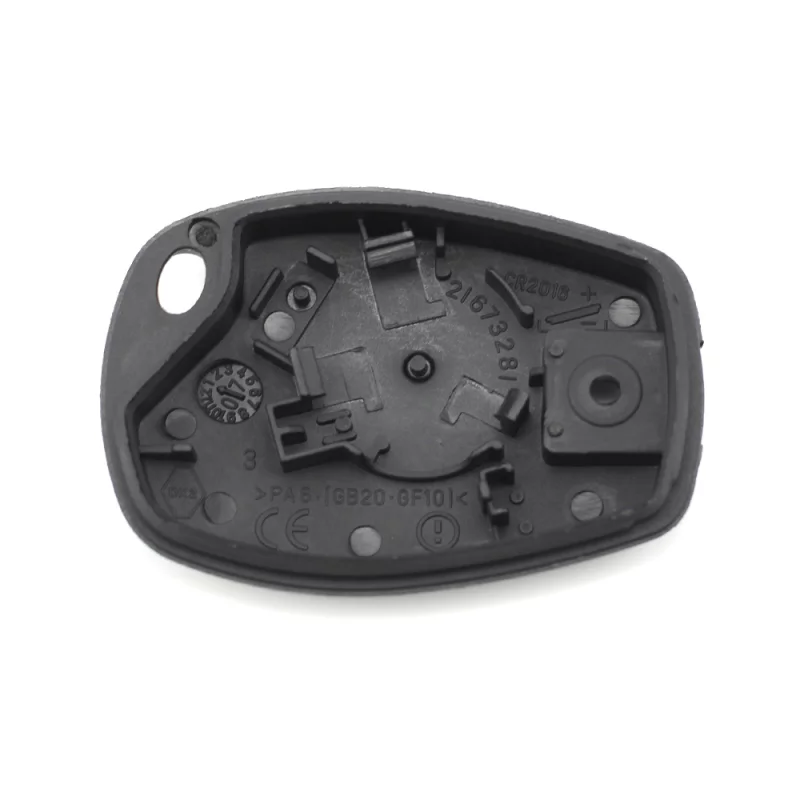 Dacia / Renault - Carcasa cheie cu 2 butoane și suport inox pentru baterie Garage AutoRide