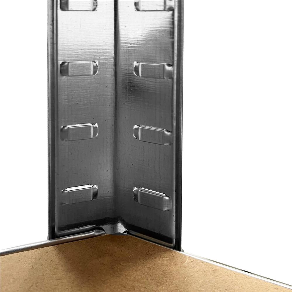 Raft de colt cu cadru metalic modular pentru depozitare, 5 polite, 180x90x40cm, sarcina 875kg Household NewTrend