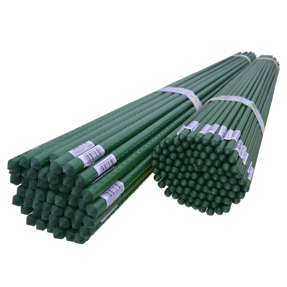 Set 25 araci pentru grădină 150 cm, Ø 1,6 cm – roșii, fasole, plante cățărătoare, metal + PVC verde