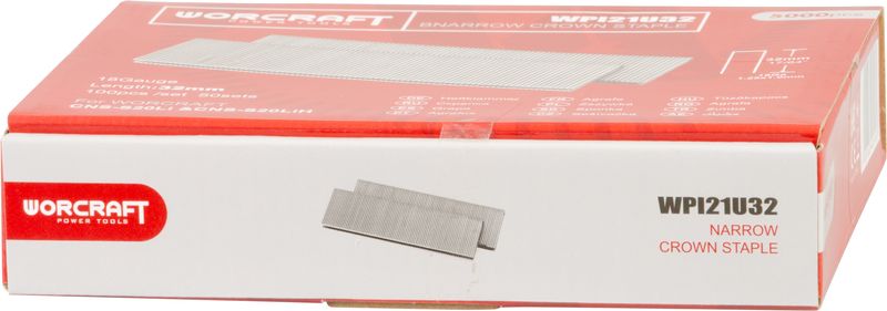 Capse pentru capsator Worcraft CNS-S20LiH, 32 mm, Tip U, 5000 buc